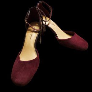 Christian Siriano Burgundy Pumps